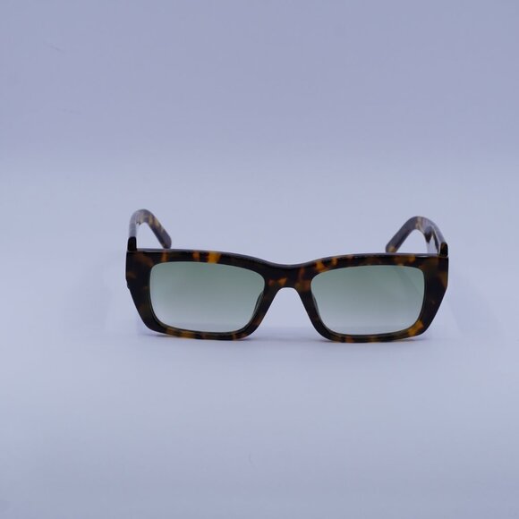 Palm Angels PERI002 PALM 6054 Sunglasses Havana Rectangle Frame, Green Lenses - Picture 4 of 10